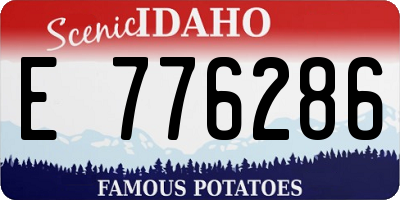 ID license plate E776286