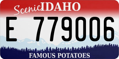 ID license plate E779006