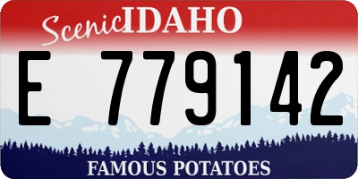 ID license plate E779142