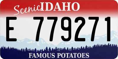 ID license plate E779271