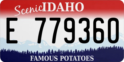 ID license plate E779360