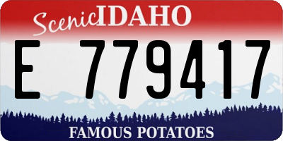 ID license plate E779417