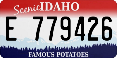 ID license plate E779426