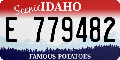 ID license plate E779482