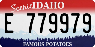 ID license plate E779979