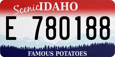 ID license plate E780188