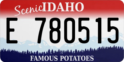 ID license plate E780515