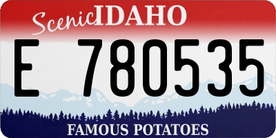 ID license plate E780535