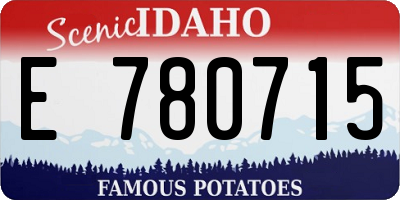 ID license plate E780715