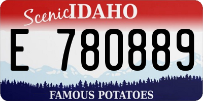 ID license plate E780889