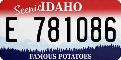 ID license plate E781086