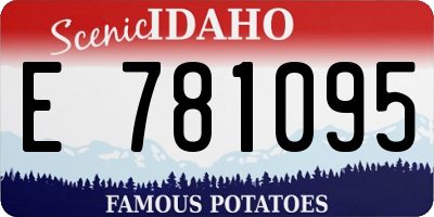 ID license plate E781095