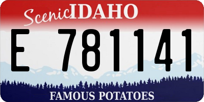 ID license plate E781141
