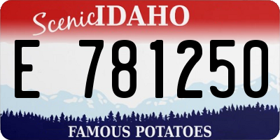 ID license plate E781250