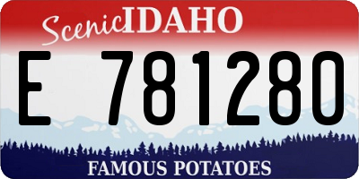 ID license plate E781280