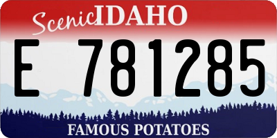 ID license plate E781285