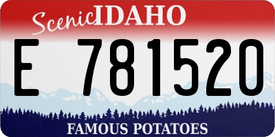 ID license plate E781520