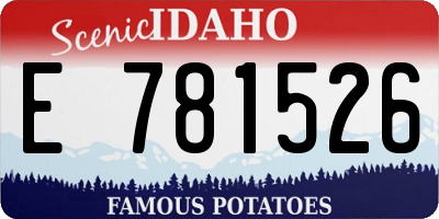 ID license plate E781526
