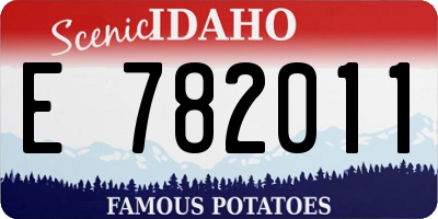 ID license plate E782011