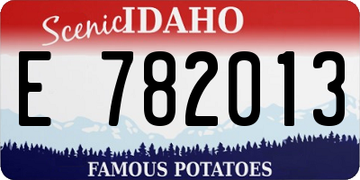ID license plate E782013