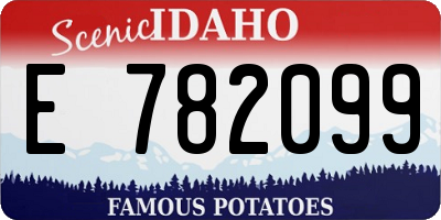 ID license plate E782099