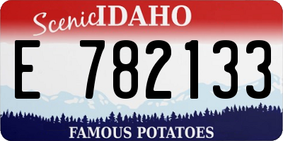 ID license plate E782133