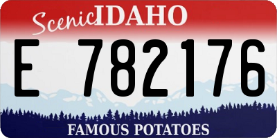 ID license plate E782176
