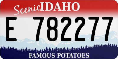 ID license plate E782277
