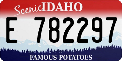 ID license plate E782297