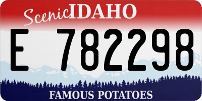 ID license plate E782298