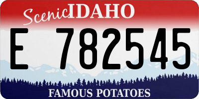 ID license plate E782545