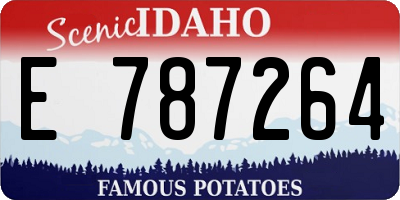 ID license plate E787264