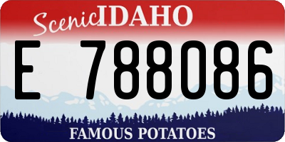 ID license plate E788086