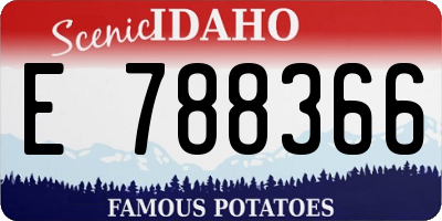ID license plate E788366