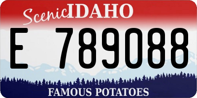 ID license plate E789088