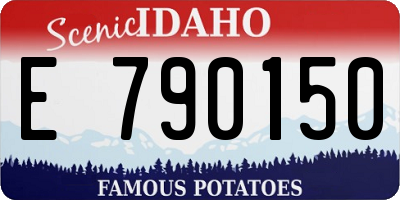 ID license plate E790150