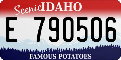 ID license plate E790506