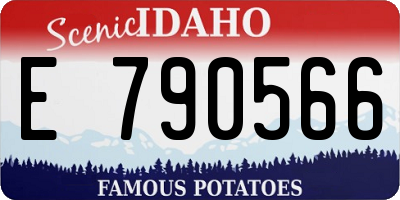 ID license plate E790566