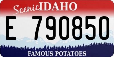 ID license plate E790850