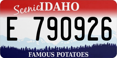ID license plate E790926