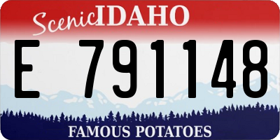 ID license plate E791148