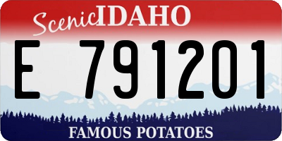 ID license plate E791201