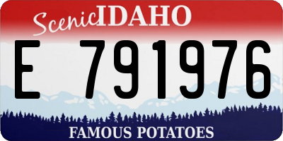 ID license plate E791976