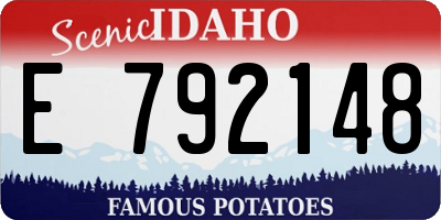 ID license plate E792148