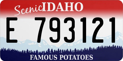 ID license plate E793121