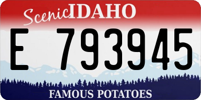 ID license plate E793945