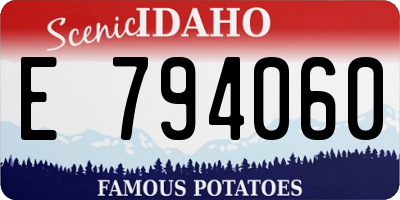 ID license plate E794060