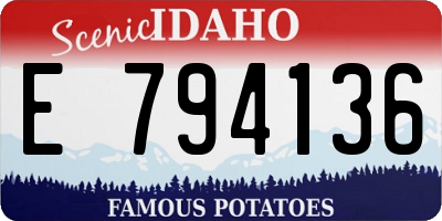 ID license plate E794136