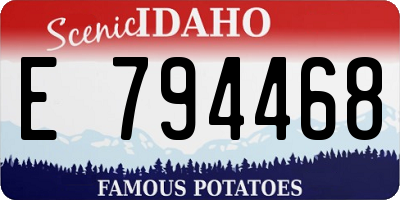 ID license plate E794468