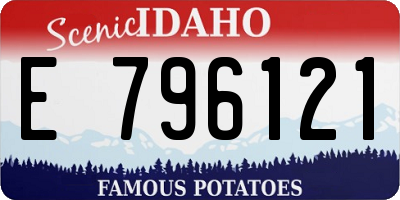ID license plate E796121